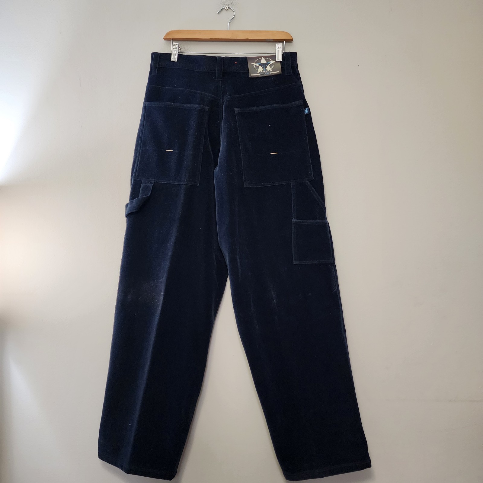 Vintage Y2K Delf Baggy Pants Mens 32x32 Blue Skater Carpenter