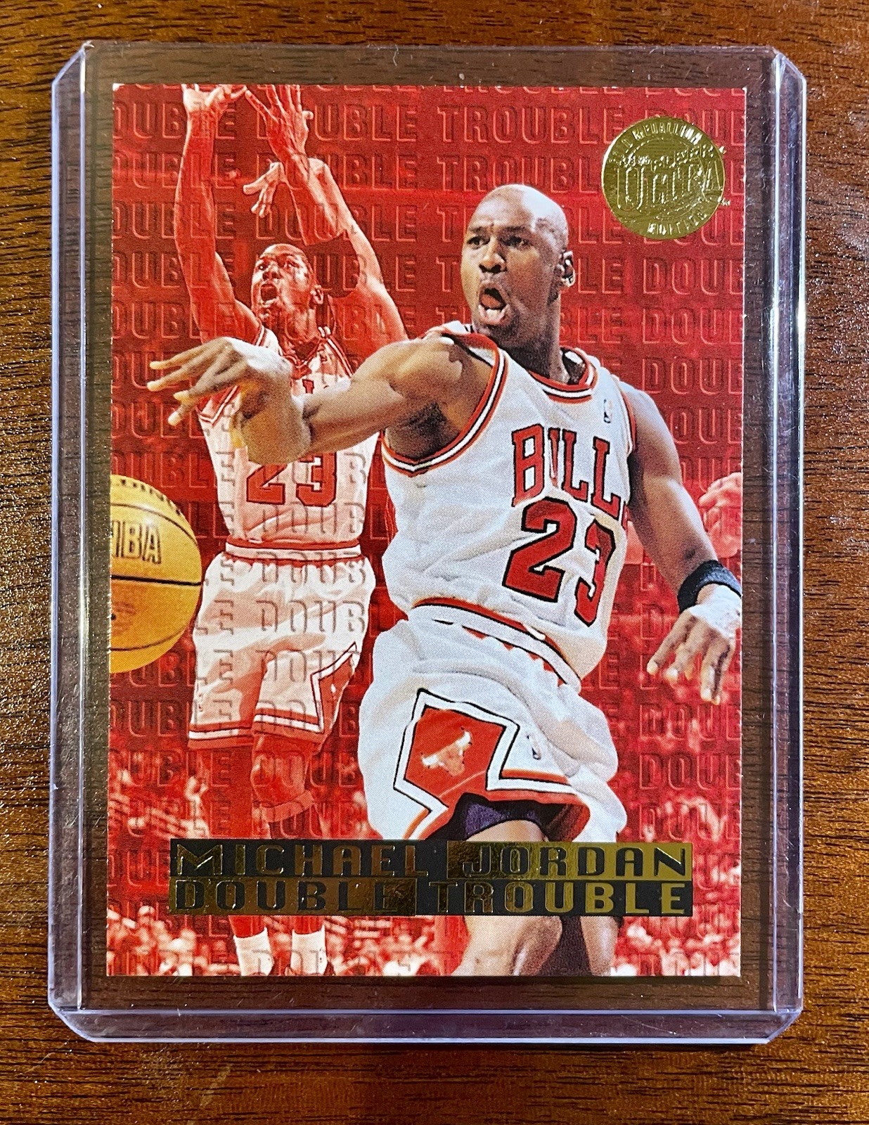 Michael Jordan 1995 Fleer Ultra #3 Double Trouble - Gold Medallion