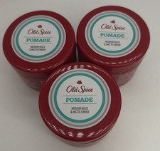 Lot Of 3 Old Spice High Endurance Pomade Medium Hold Matte Finish 1.76 Oz