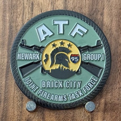 ATF Newark Brick City Joint Firearms Task Force Challenge Coin  1#36