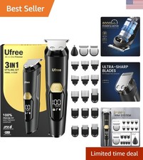 Rechargeable 3-in-1 Beard & Body Trimmer - Waterproof, Powerful Electric Razor