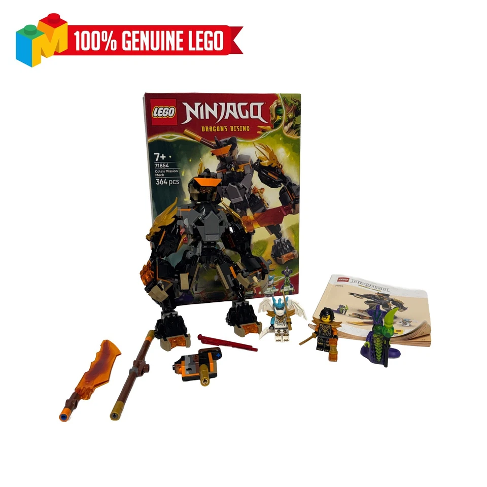 LEGO Ninjago 71854 Cole's Mission Mech & Dragon Zane