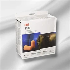 200 Pairs 3M 1100 Disposable Foam Noise Reduction EAR PLUGS  NRR 29