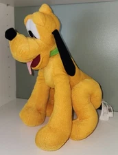 Disney Characters Junior Pluto Dog 11" Plush Animal Yellow BRAND NEW 2022