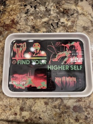 GRAV  ROLLING TRAY FIND YOUR HIGHER SELF 7.5x5.5  TRAY, BLAST OFF EDITION