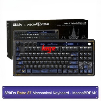 8BitDo Retro 87 Mechanical Keyboard- Mecha BREAK, Bluetooth/2.4G for Windows