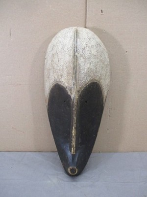 VTG Handcrafted African Art Fang Ngil Mask Gabon Face Head Wall Hanging 15'' (L)