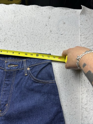 Vintage Men’s Levi’s 550 Orange Tab Tapered Jeans NWT 80s 29x34 Deadstock Dark - Picture 9 of 12