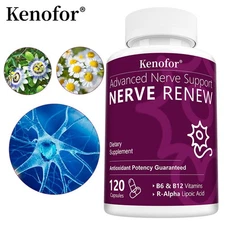 Advanced Nerve Support Brain Nervous Health Benfotiamine 600mg 120 Capsules