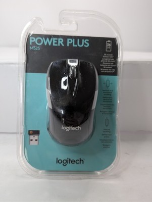 Logitech M525 Power Plus Optical Wireless Mouse Black