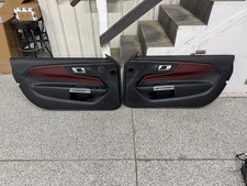 2024-2026 Mustang Gt Ecoboost Lh Rh Premium Leather Insert Door Panels Pair -oem