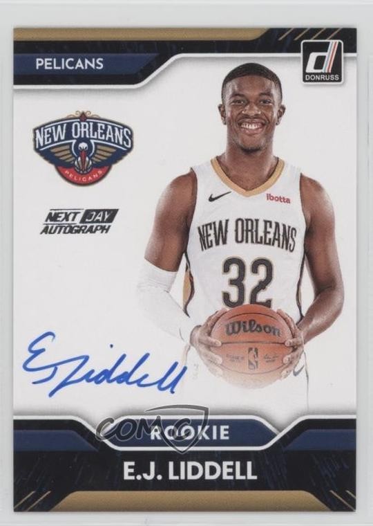 2022-23 Panini Donruss Next Day Auto EJ Liddell #ND-EJL Rookie Auto RC