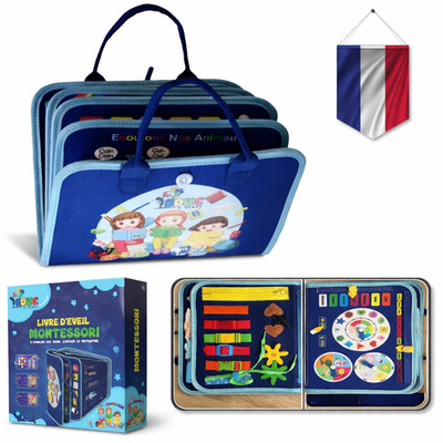 Busy Book Montessori Motorikspielzeug Kinder ab 3 Jahre Lernspiel Aktivitätsbuch