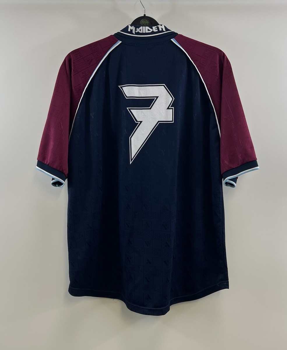 West Ham United Iron Maiden Tour Football Shirt 1999/01 Adults XL