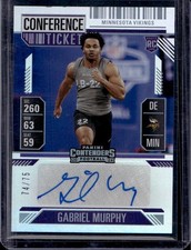 2024 Panini Contenders- Conference Ticket /75- Gabriel Murphy #257 (RC)