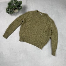Margaret Howell Women Cable Knit Sweatwr Wool Size 8