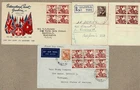 Australia 1948 1952 Scout Block 4 or 7 FDC inc Registered Cover x3