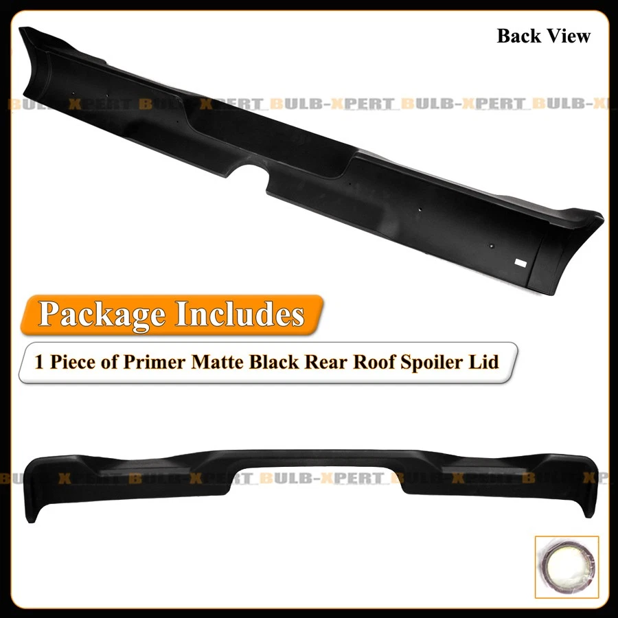 For 2019-2026 Dodge RAM 1500 R Style Matte Black Rear Roof Top Cab Spoiler Wing - Image 4 of 4