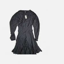 Womens Black Long Sleeve Mini Dress Express Medium NWT