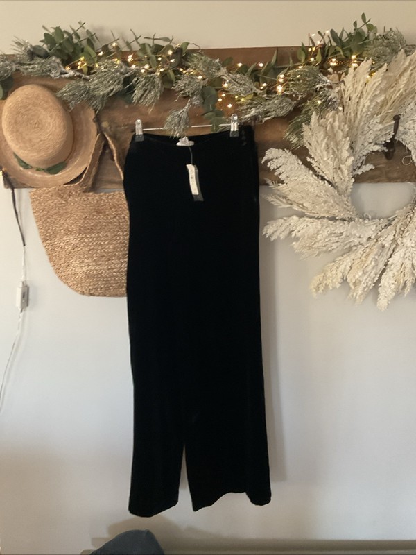 Ladies and Taylor loft size 4 velvet lined pants Black