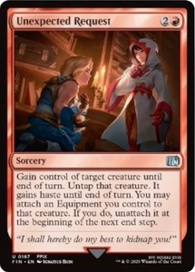 Unexpected Request 167 Foil Uncommon Final Fantasy Magic: The Gathering