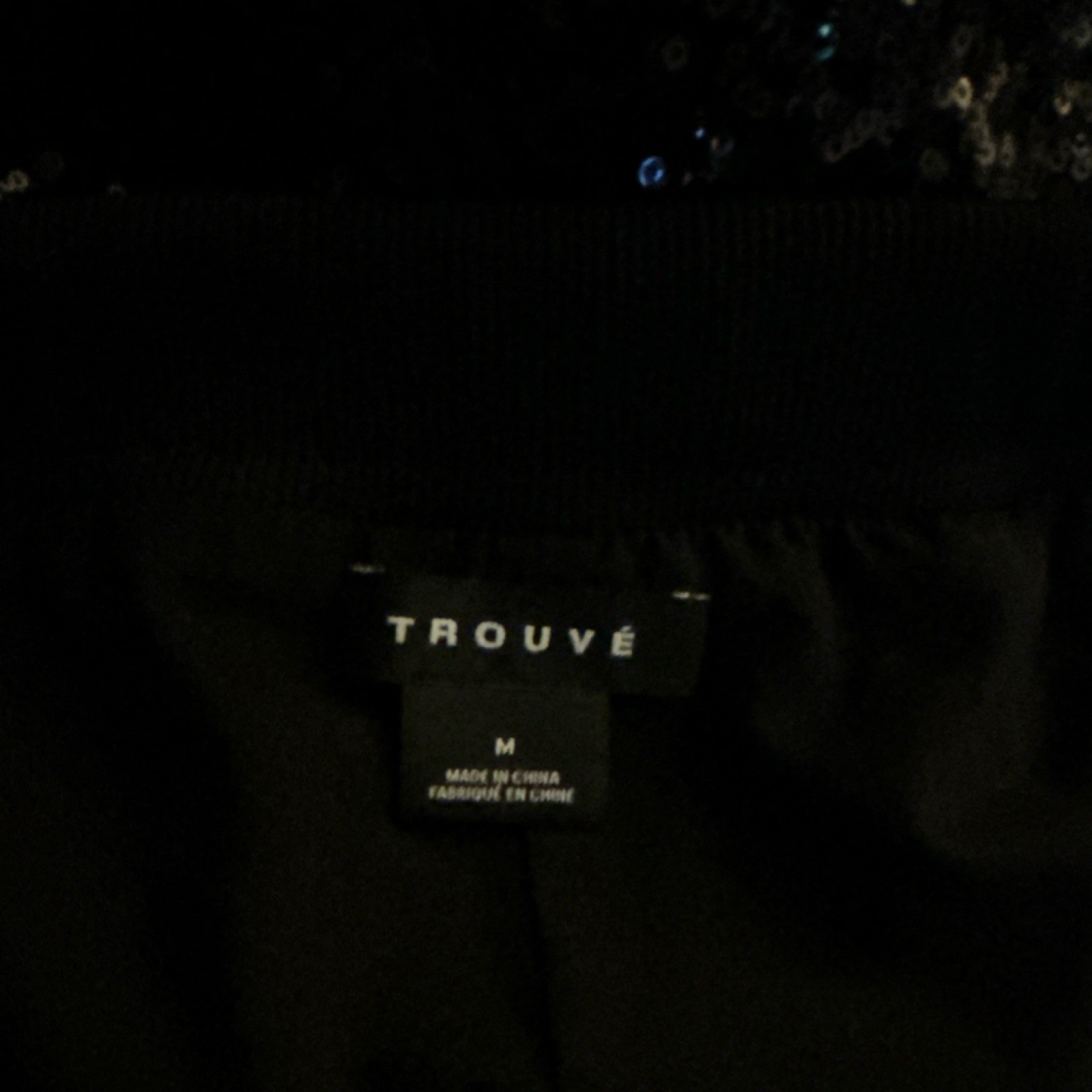 Trouvé Scripted Black Sequin Knit Sleeveless Tank… - image 4