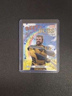 2025 Topps Chrome Deadpool Best Bubs Wolverine Blue/Yellow X-Fractor /15 NC-2