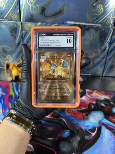 CGC 10 - Charizard 4/102 Celebrations UPC Gold Metal Pokemon Promo Card