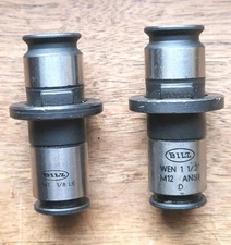 (2) Bilz Adapter Collets - WEN1 1/2 M12 ANSI & EN1 1/8 LS Machinist Tools 