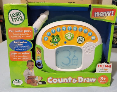 LeapFrog Learning Pad Count & Draw Scribble Write Electronic Interactive Toy NEW