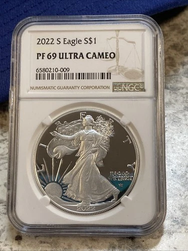 2022 S ~ NGC PF69 ULTRA CAMEO 1 OZ AMERICAN SILVER EAGLE