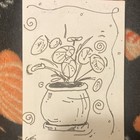 ACEO OOAK Original "Pothos" Plant Still Life by Elsa Ratliff Whimsical Nature — photo 1