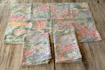 Atelier Martex Monet's Lilies Floral Water Lily Standard Pillowcases Set of 3
