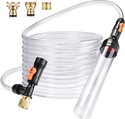 Gravel Vacuum for Aquarium Water Changer Fish Tank Cleaning Tools,Siphon