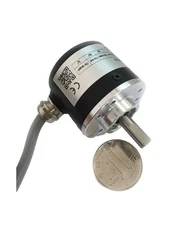 38mm Outer Diameter 6mm Solid Shaft Rotary Encoder 2500PPR Push-pull Output 5...