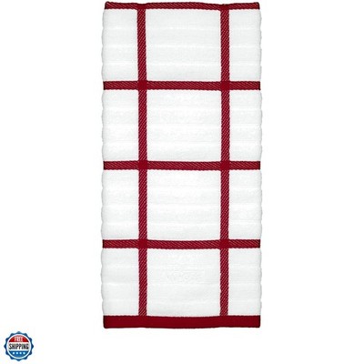 Checked Kitchen Towel: Highly Absorbent, Super Soft Long Lasting - 100% Cotto...