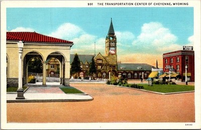 TRANSPORTATION CENTER Cheyenne, Wyoming WY Postcard