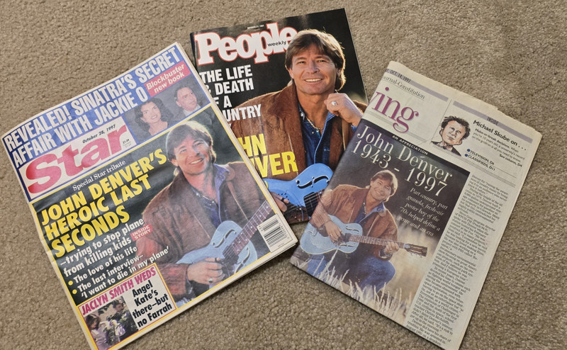 John Denver Celebrity Magazine Lot Star People Living October 1997 Clippings