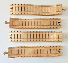 Four Piece Set of 9" Ascending CLICKITY-CLACK TRACKS Thomas Wooden Railway Train