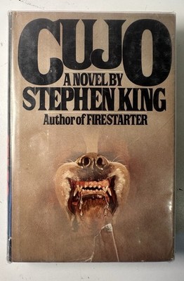 Stephen King Cujo 1981 Doubleday BCE L35 Gutter Code HC DJ VG