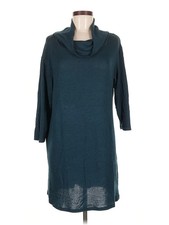 Mary Square Women Green Casual Dress M