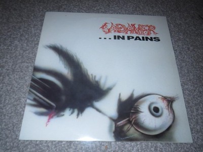 CADAVER -IN PAINS- AWESOME RARE FIRST PRESS LP VINYL EARACHE ENTOMBED GRAVE 1992