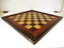 ANTIQUE OR VINTAGE JAQUES STYLE CHESS BOARD 18.5"  SQUARES OF 45mm NO PIECES