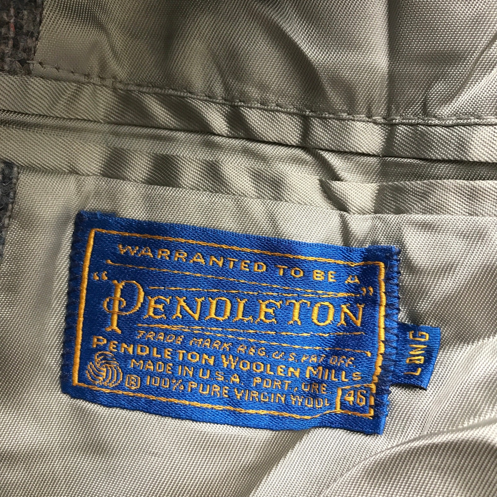 Pendleton Wool Lined Blazer Coat Jacket Mens 46 X… - image 3