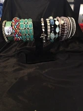 Lot Of 10 Assorted Bracelets. STAND NOT INCLUDED