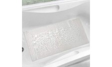 Bubbles-N-Circles Tub Mat, 20x40, Clear