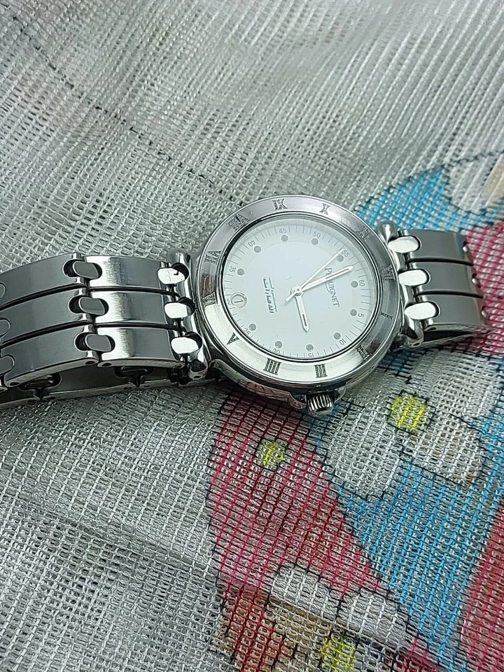 Reloj Pequignet U.A.E esfera de regalo todo acero para hombre cuarzo 37 mm zafiro gritos suizo Foto 3 de 4