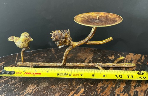 Kerzenhalter Metall Vogel auf Ast Wohndeko - Bild 13 von 19