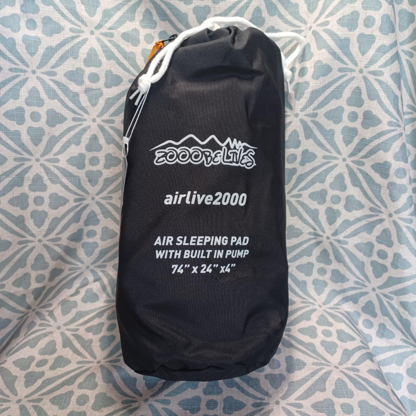 Extra Thick 4" Inflatable Sleeping Pad w/ Built-in Pump, 400lb Capacity