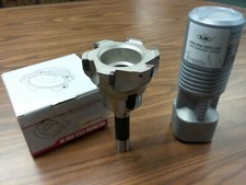 4" 90 degree indexable face shell mill, face milling cutter APKT w. R8 arbor